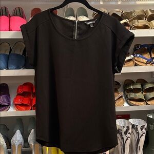 Express Women's Elegant Black Blouse